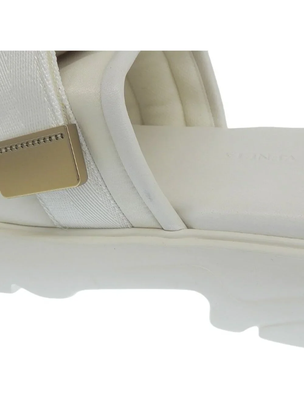 Bottega Veneta Flash Sandals Double Buckle Slide 43 Ivory Almost